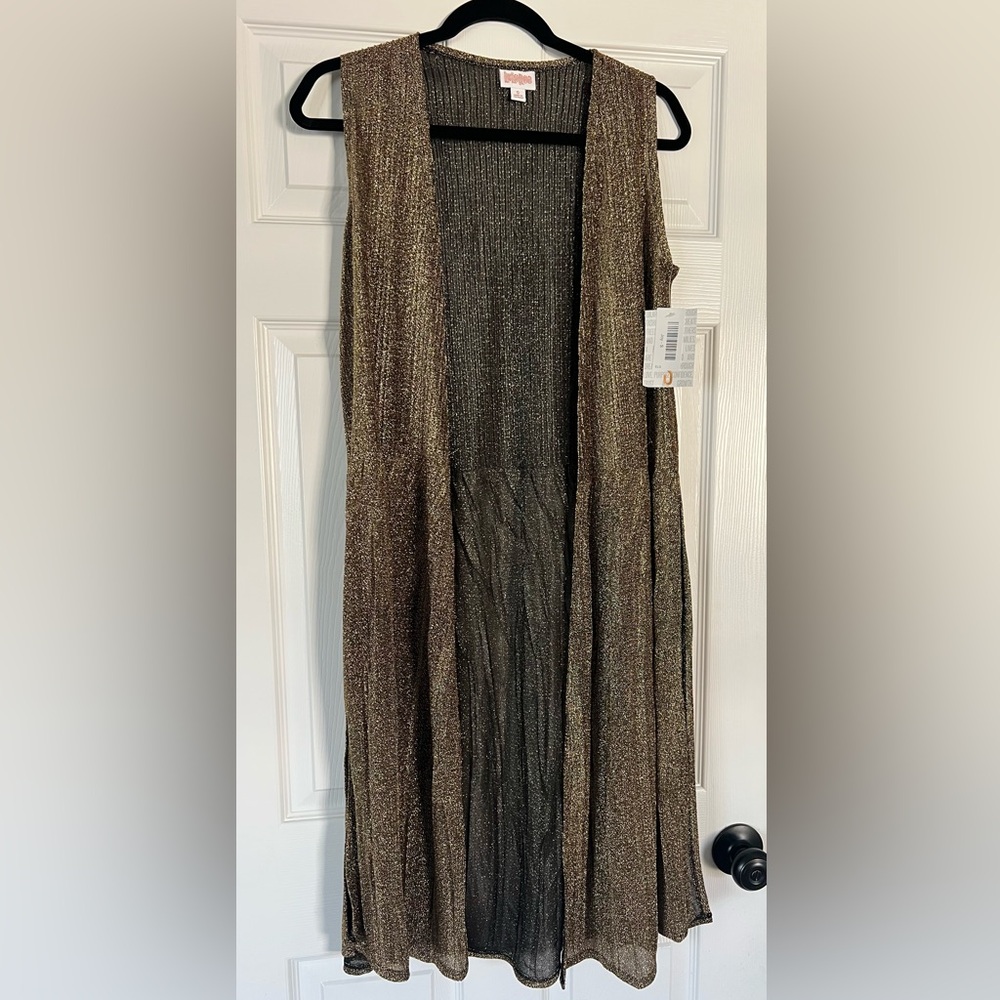 LuLaRoe Shimmering Gold Joy